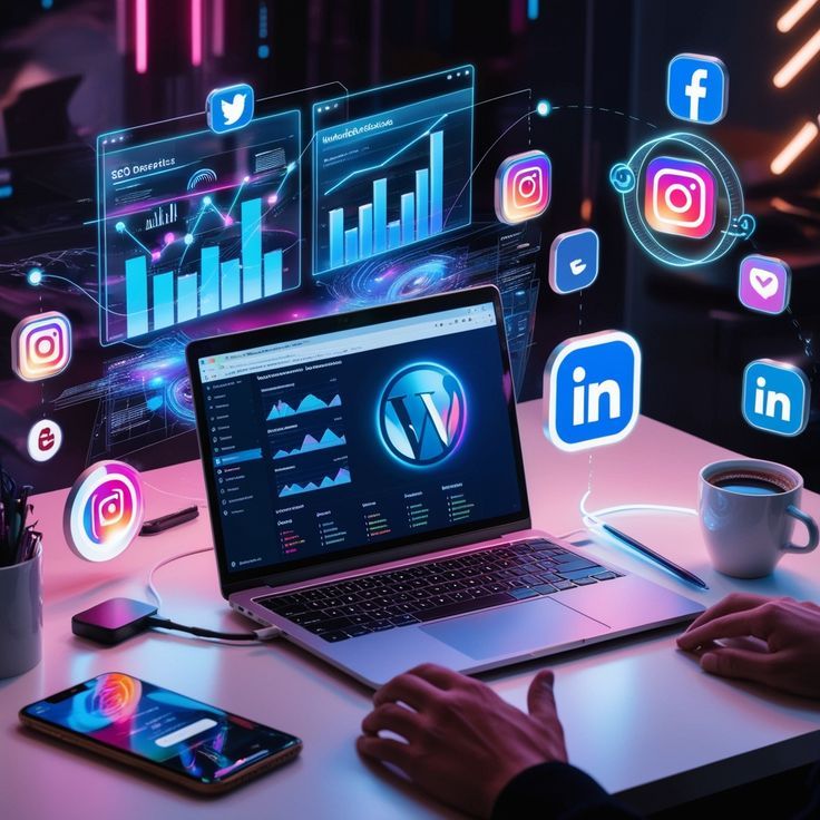 Digital marketing illustration